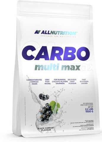 All Nutrition Carbo Multi Max 1000 g /20 servings/ Black Currant Allnutrition (256777162)