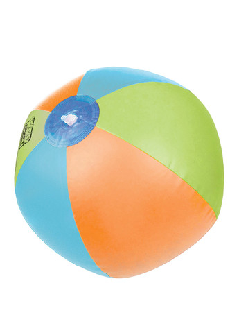Надувной бассейн и мяч Happy People радужный детский бассейн со спринклером + надувной пляжный мяч (260043717)