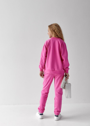 Детский костюм бомбер и джогеры для девочки цвет барби р.158 441757 New Trend (263133559)