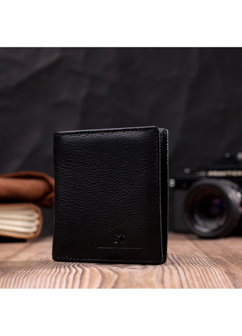 Жіночий гаманець в класичному чорному кольорі 19466 Чорний st leather (277980583)