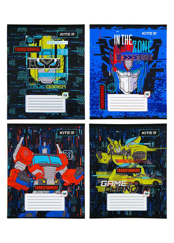 Тетрадь в косу линию 12 листов Transformers цвет разноцветный ЦБ-00197346 Kite (260529423)