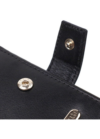 Стильний чоловічий гаманець з натуральної гладкої шкіри 21880 Чорний Canpellini (259830012)