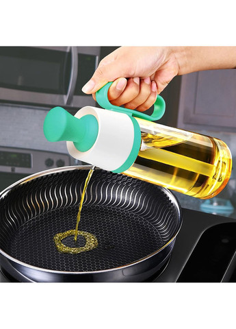 Диспенсер дозатор для масла уксуса соуса стеклянная бутылка с силиконовой щеткой 2в1 630 мл DanMenQing (267151158)