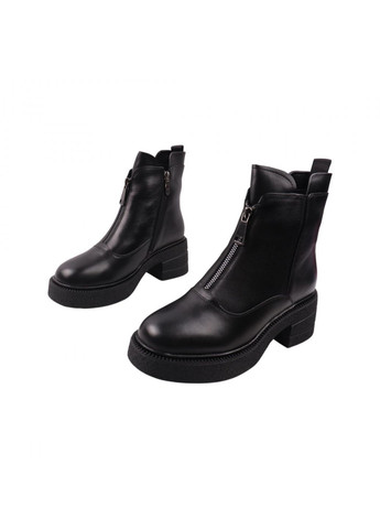 ботинки женские чорные натуральная кожа Molka