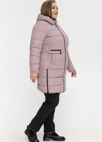 Пудровая демисезонная женская куртка демисезонная большого размера SK