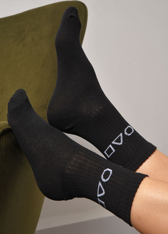 Шкарпетки жіночі демісезонні чорного кольору розмір 36-40 Let's Shop (277983338)