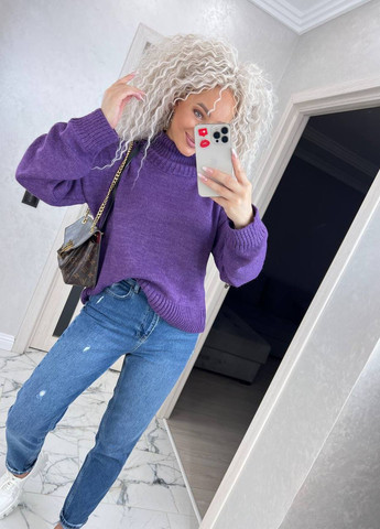 Фиолетовый демисезонный свитер Garna