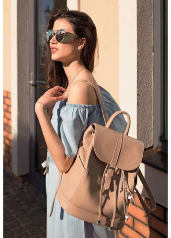 Жіночий шкіряний рожевий рюкзак «Олсен барбі» bn-bag-13-barbi BlankNote (263519137)