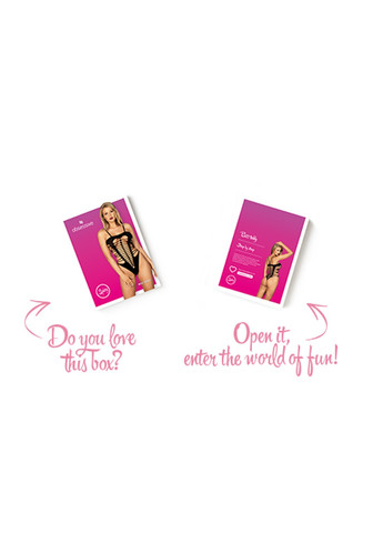 Бодистокинг с поперечными вырезами B122 teddy S/M/L, черный Obsessive (271991827)