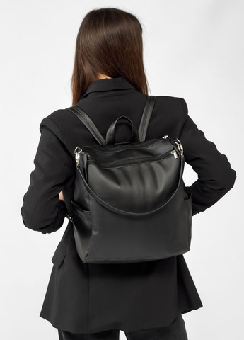 Жіночий рюкзак-сумка Trinity чорний Sambag (260211016)