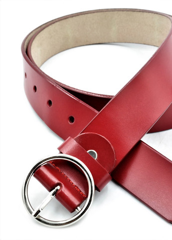 Кожаный женский ремень Красный SKL85-323749 New Trend (259142070)