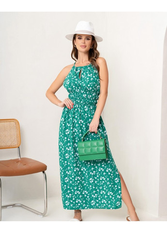 Зеленое повседневный платья 14069 зеленый ISSA PLUS