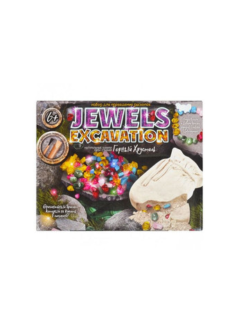 Набор для проведения раскопок "JEWELS EXCAVATION" камни цвет разноцветный 00-00240412 Danko Toys (264999759)