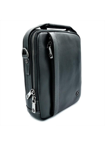 Мужская кожаная сумка H.T.Leather чёрного цвета SKL85-296476 New Trend (259161351)
