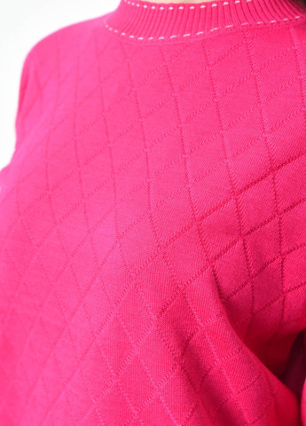 Рожевий демісезонний светр жіночий рожевого кольору пуловер Let's Shop