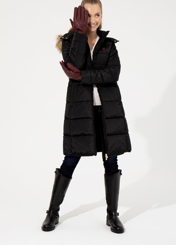 Чорна куртка тепла жіноча U.S. Polo Assn.