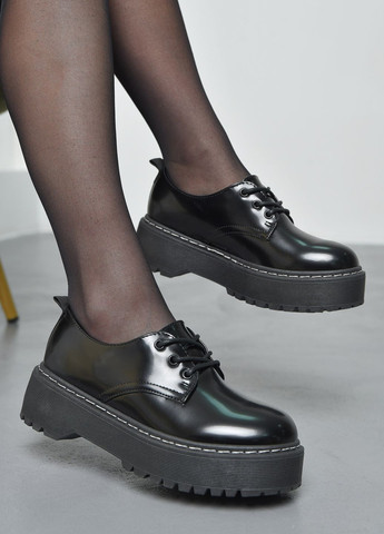 Черные женские кэжуал туфли украинские - фото