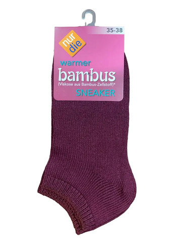 Жіночі шкарпетки бамбукові короткі р. 35-38 Червоний Nur Die 490019 (277993738)