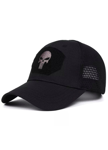 Кепка Каратель Punisher череп с сеточкой и изогнутым козырьком унисекс one size Brand бейсболка (260441875)