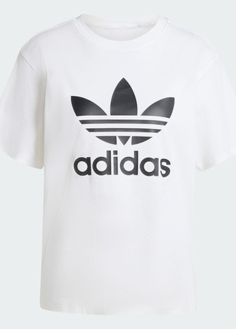Белая всесезон футболка trefoil adidas