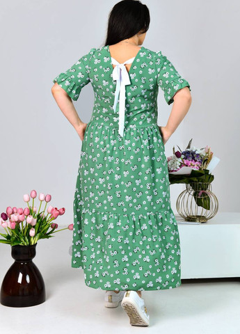 Зеленое женское платье миди цвет оливка р.50/52 433023 New Trend