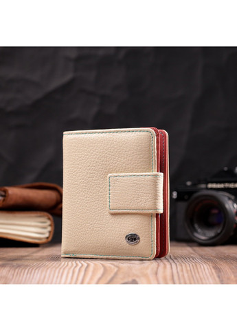 Жіночий гаманець із натуральної шкіри вертикального формату 19440 Білий st leather (278001043)