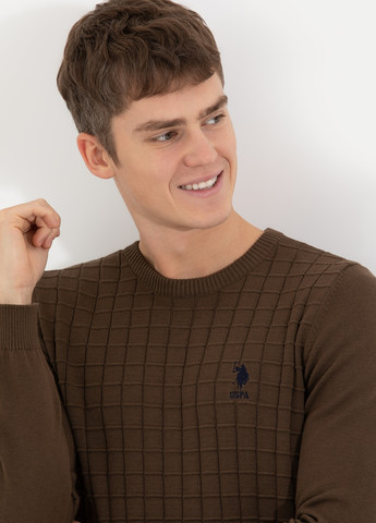 Коричневий светр чоловічий U.S. Polo Assn.