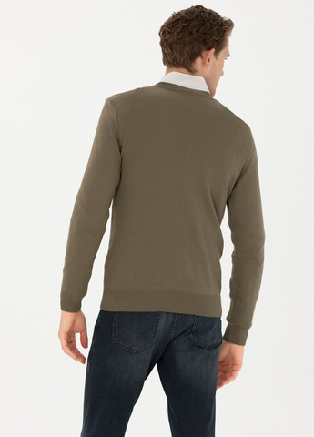Оливковий (хакі) светр чоловічий U.S. Polo Assn.