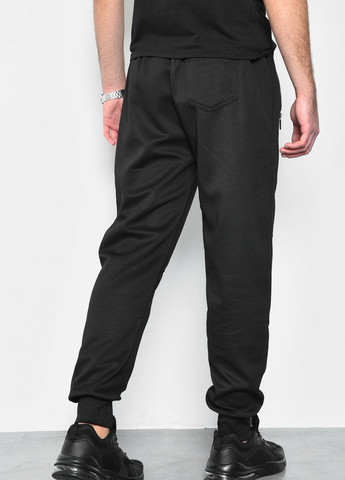 Спортивні штани чоловічі напівбатальні чорного кольору Let's Shop (277609091)
