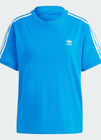 Синяя всесезон футболка 3-stripes baby adidas