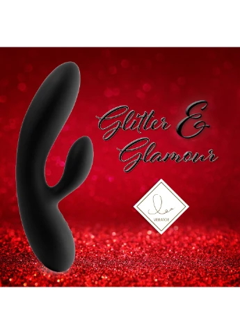 Гнучкий вібратор кролик з двома моторами Lea Rabbit Vibrator Black FeelzToys (277237554)