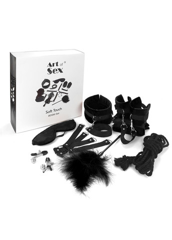 Набор БДСМ - Soft Touch BDSM Set, 9 предметов, Черный Art of Sex (258302883)