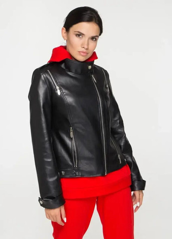Черная демисезонная осенняя куртка женская SK