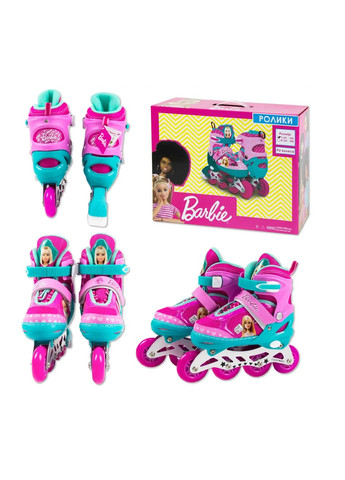 Ролики Barbie, размер M (35-38) цвет розовый ЦБ-00218428 No Brand (259467751)