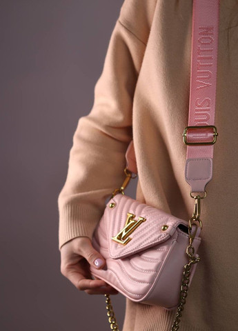 Сумка классическая с лого Louis Vuitton multi pochette pink Vakko (260596593)
