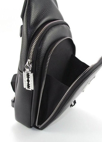 Мужская кожаная сумка рюкзак слинг на одно плечо деловая модная сумочка из натуральной кожи No Brand (266914609)