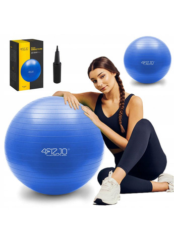 М'яч для фітнесу (фітбол) 65 см Anti-Burst 4FJ0030 Blue 4FIZJO (258329420)