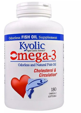 Aged Garlic Extract Cholesterol & Circulation Health 180 Softgels Kyolic (258499357)