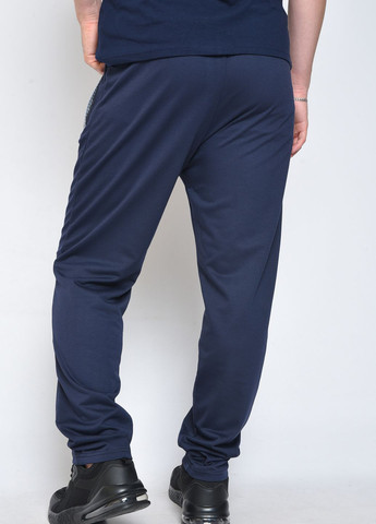 Темно-синие спортивные демисезонные прямые брюки Let's Shop