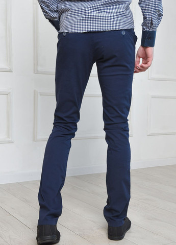 Штани чоловічі темно-синього кольору розмір 29 Let's Shop (277151424)
