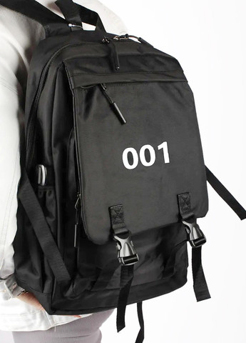 Рюкзак черный повседневный унисекс 26л (721501) No Brand (257997127)