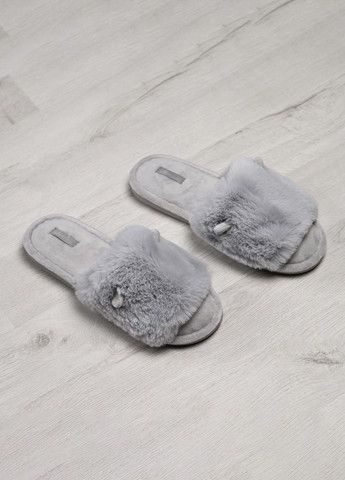 Светло-серые тапочки женские меховые nana, р. 38-39, светло-серые MVM