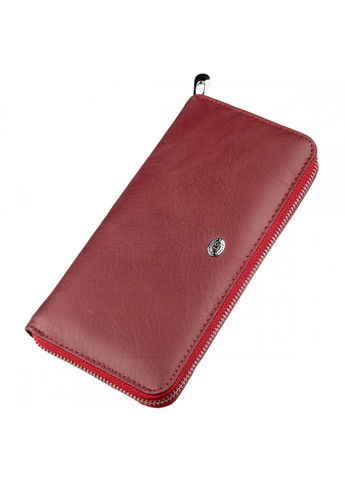 Жіночий бордовий гаманець з натуральної шкіри ST Leather 18865 Бордовий ST Leather Accessories (262453738)