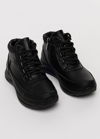 Черные зимние ботинки для мальчика цвет черный цб-00223277 Yuki