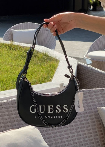 Жіноча сумка GUESS багет чорна No Brand (267223677)