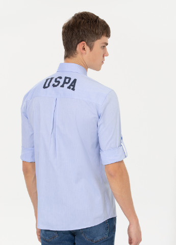 Синяя рубашка U.S. Polo Assn.