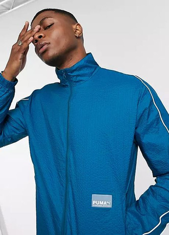 Синяя олимпийка легкая куртка оригинал ветровка Puma Avenir woven track jacket