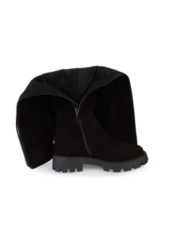 Черные осенние ботфорты женские бренда 8101030_(1) ModaMilano