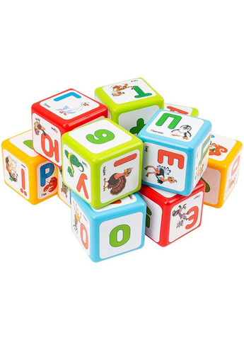 Игрушка кубики "Азбука + арифметика " цвет разноцветный ЦБ-00231473 ТехноК (263428929)