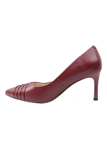 Туфлі жіночі з натуральної шкіри, на шпильці, червоні, Molka 149-21dt (257429129)